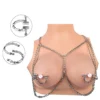 Female Breast Massager Nipple Clips with Three Styles Chain Sex Bondage Erotic Accessories Sex Toys