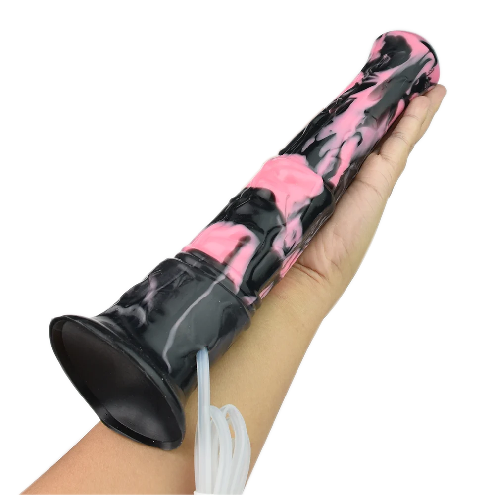 Alien Cock Silicone Ejaculation Squirting Cock Anal Plug Horse Cock Masturbator Sex Toy for Adult