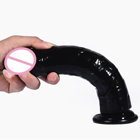 Crystal Soft TPE Dildo Stimulator Realistic Adult Sex Toys for Men and Women Made of Liquid Silicone and ABS Material