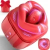 3 in 1 Big Mouth Tongue Licking Vibrator Clitoral Stimulation Sex Toy Box for Women Medical Silicone Waterproof