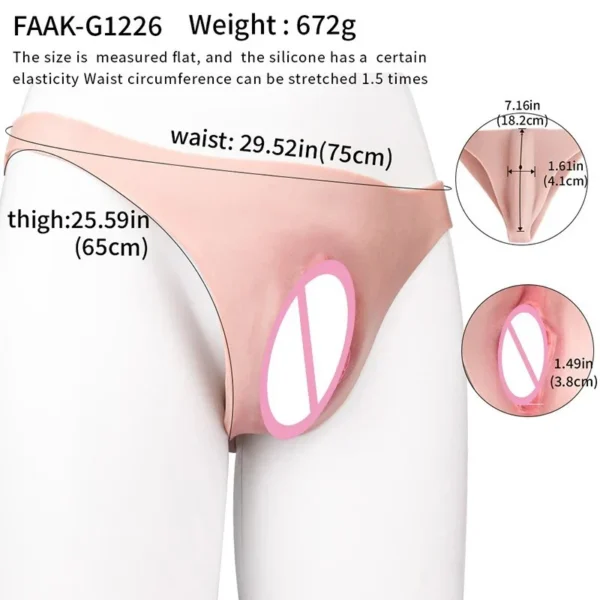 Silicone Realistic Vagina Thrusting Pants Feature Lifelike Textures and an Exhilarating Wearing Experience for Same-sex Partners