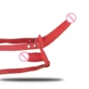 Double Dildo Pants Elastic Harness Strap-on for Woman Strap on Penis