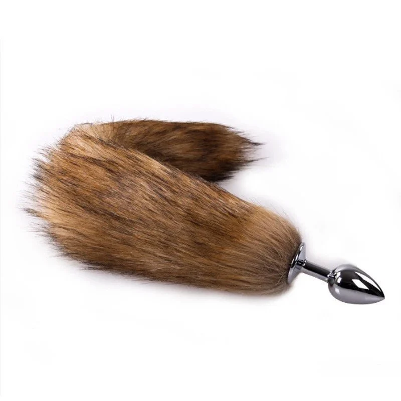 Faux Fur Fox Tail Butt Plug Soft Comfortable Intimate Toy for Women Adult Romantic Flirting Accessories Couple Play Prop