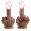 Realistic Dildo Finger Dildos ABS+PTE Soft Material Sexy Toys for Woman Masturbation