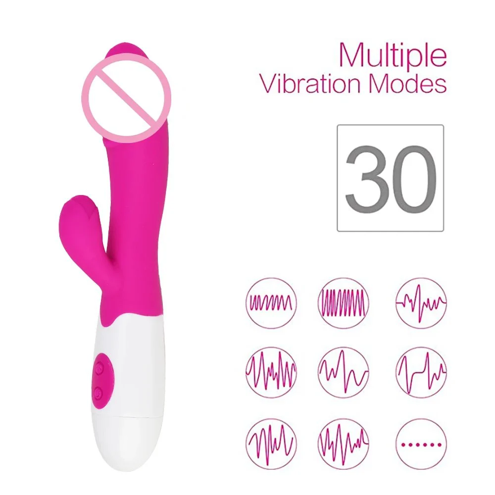 USB Rechargeable Variable Frequency Rabbit Vibrator Women Sex Toy G-spot Stimulation Vibrator