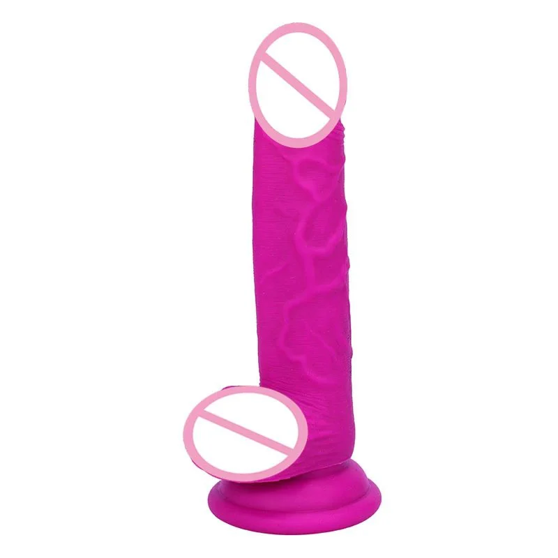Artificial Penis Dildo Female Lesbian Masturbator Sex Toys Suction Cup Silicone Realistic Big Rose Red Dildo for Women