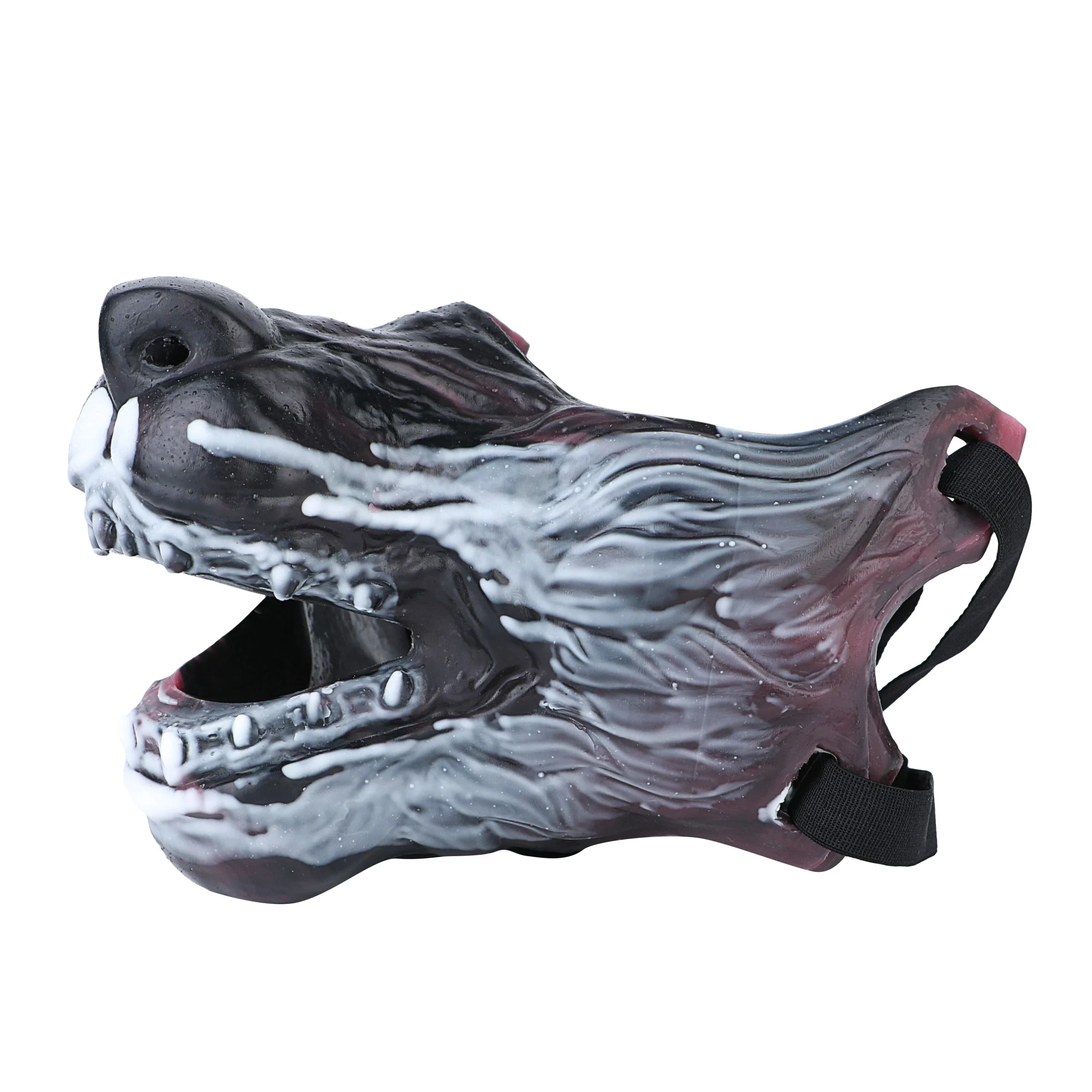 Bloodthirsty Wolf Original Half-Face Mask Adjustable Size Fetish Mask Dark Series Roleplay Prop