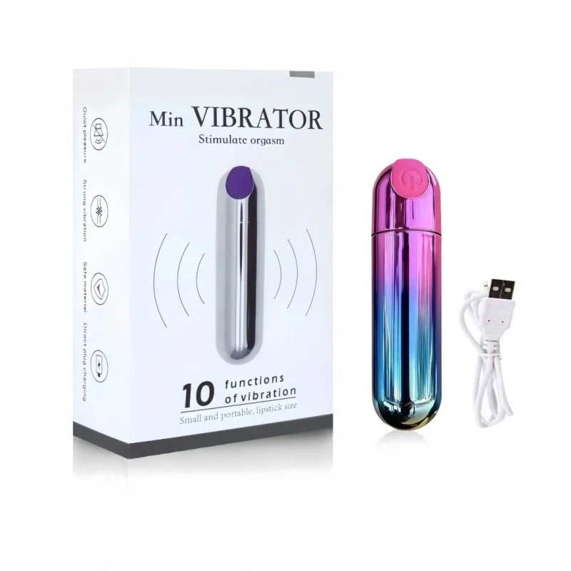 Rechargeable USB Bullet Mini Jumping Female Masturbator 100% Waterproof Second Tide Strong Shock Bass Anal Plug SM Massage Stick