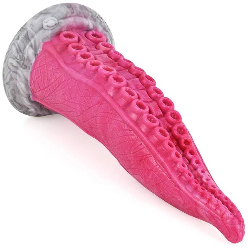 New Design Monster Octopus Tentacles Multicoloured Penis Sexual Male Female Suction Cup Dildo Silicone Rubber With Lesbian