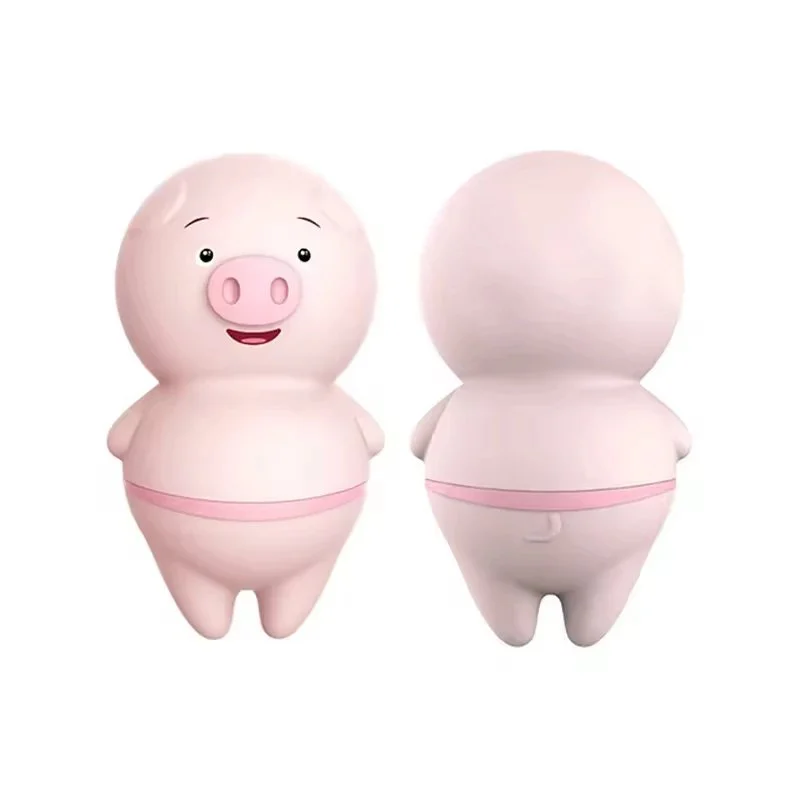 Mini Pink Pig Wireless USB Charging Clitoris Vibrator 6 Frequency Tongue Lick Vibrator