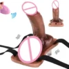Insertable Sex Grinder Vibrator Strap to Pillow &Towel,strap on Dildo,Vibrating Silicone Grinder for Women G-spot Vibrator