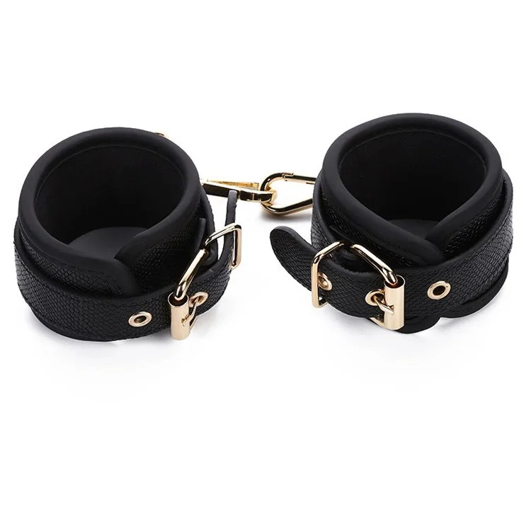 Leather PU Handcuffs Other Sex Toys for Couple