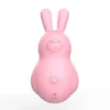 Cute Rabbit Women Mini Pin Charging Vibrator 12 Frequencies Strong Vibrating Modes G-Spot Sex Toys for Woman Massagers