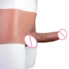 Wearable Penis Sleeve Silicone Pants with Realistic Dildo Skin Touch Anal Plug Customizable Sex Toys for Lesbian Women