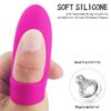 Waterproof G Spot 9 Vibration Modes Rechargeable Finger Vibrator Sex Toy for Women