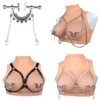 Body Clamps with Chain Stainless Steel Body Clip Non-Piercing Chain Non-Piercing Body Jewelry for Women Men