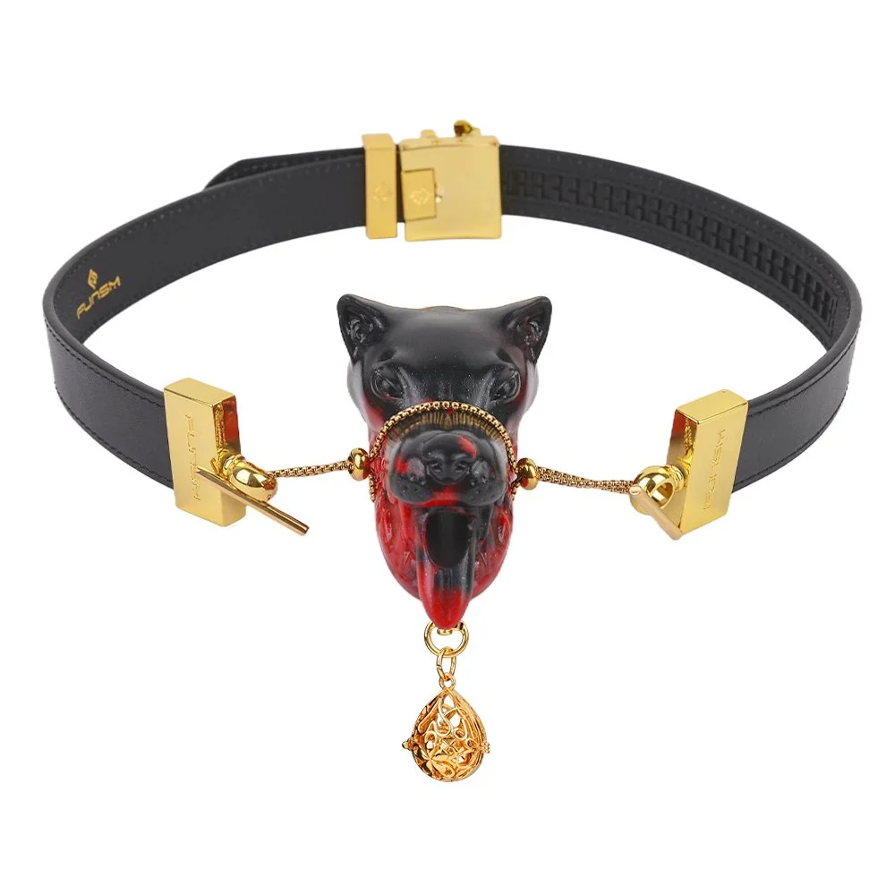Dog Gag Set Soft Liquid Silicone Gag Fetish Leather Bondage With Bells Game Toys Couple Flirting Sex Toy