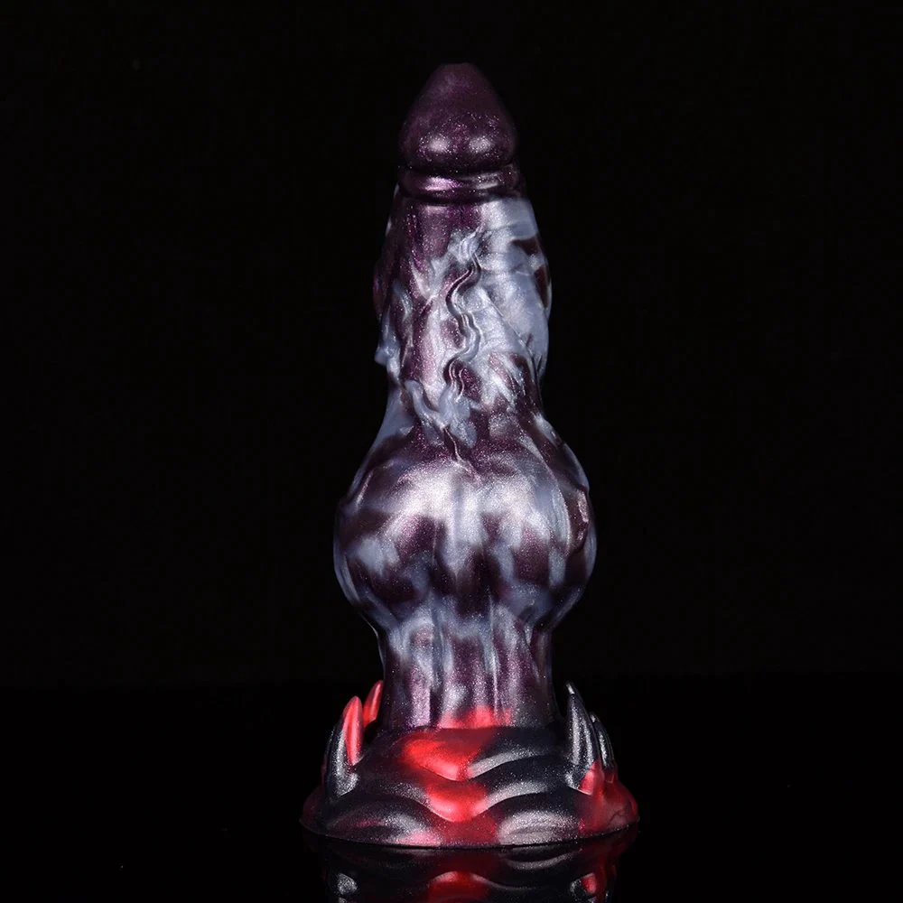 Big Knot Dog Dildo alien Cock with Two Color Monster Dildo Anal Plugs Sex Toys for Women and Male Animal Dog Dildo