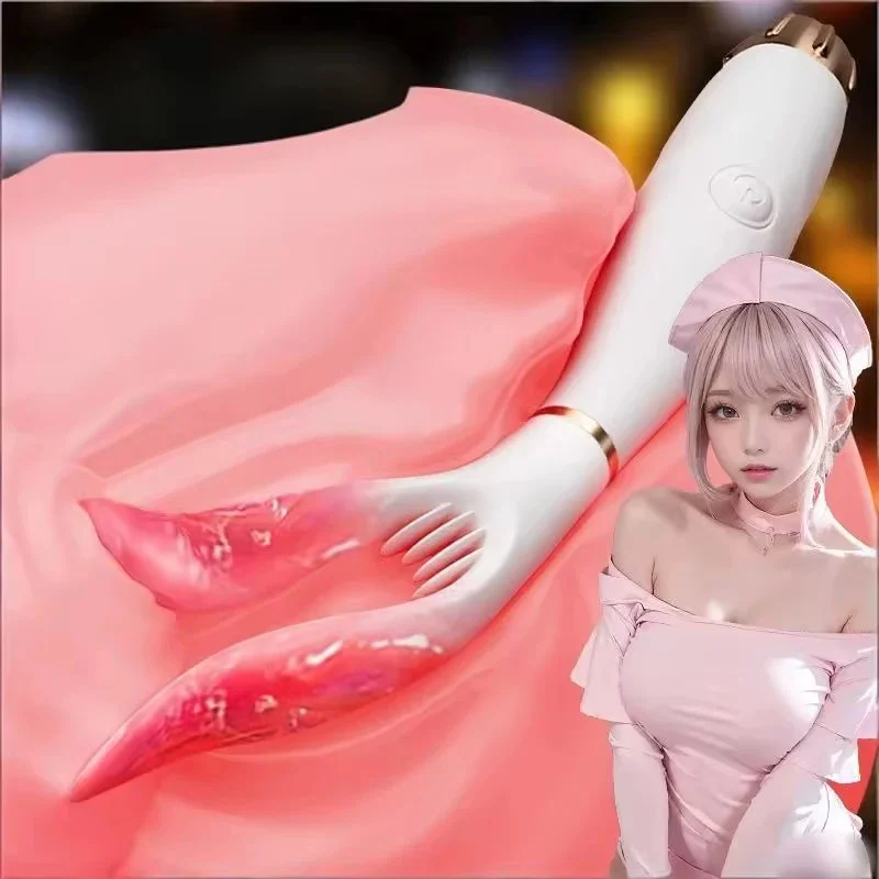 Breast Vibrator Dildo USB Charging Strong Vibration Clamping Waterproof 10-Speed Quiet Sexual Toy Provocation Female