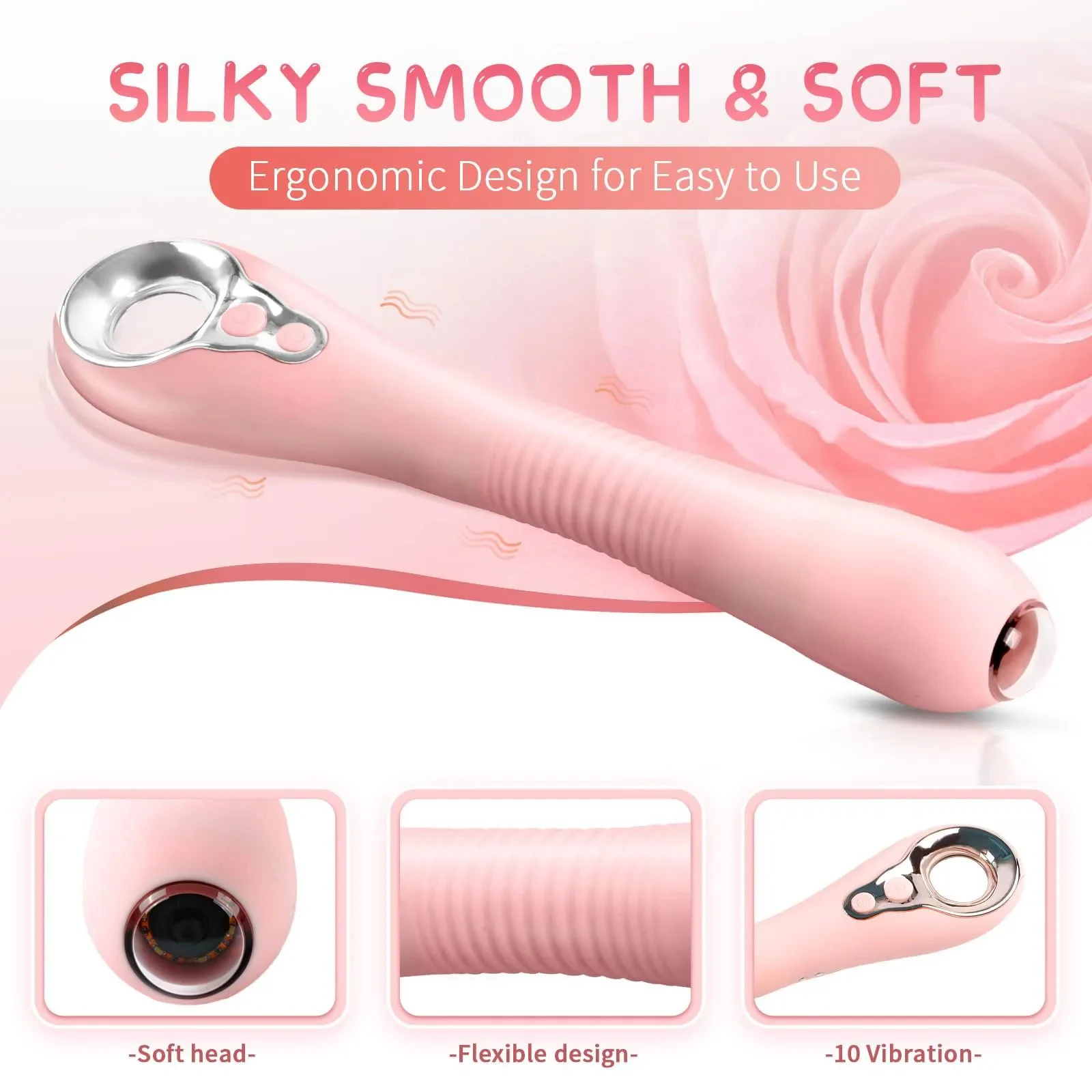 App Control Heating Endoscope Dildo Vibrator Clitoral G-spot Anal Stimulation Wireless Camera G Spot Vibrator for Women Men