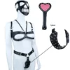 Breast Cage Bondage Bra,Spiked Leather Thong Panties,spiked Bondage Beat,Mask Bondage Sets Adult Sex Toys