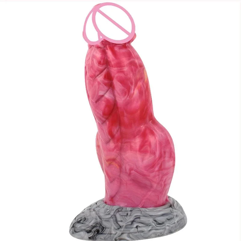 Big Huge Knot Dragon Dildo Anal Toy Male Fantasy Silicone Butt Plug Sex Toys