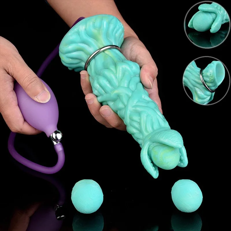 Ovipositor Dildo with Suction Cup Anal Plug with Egg Models Anal Training Set Sex Toy Alien Dildo