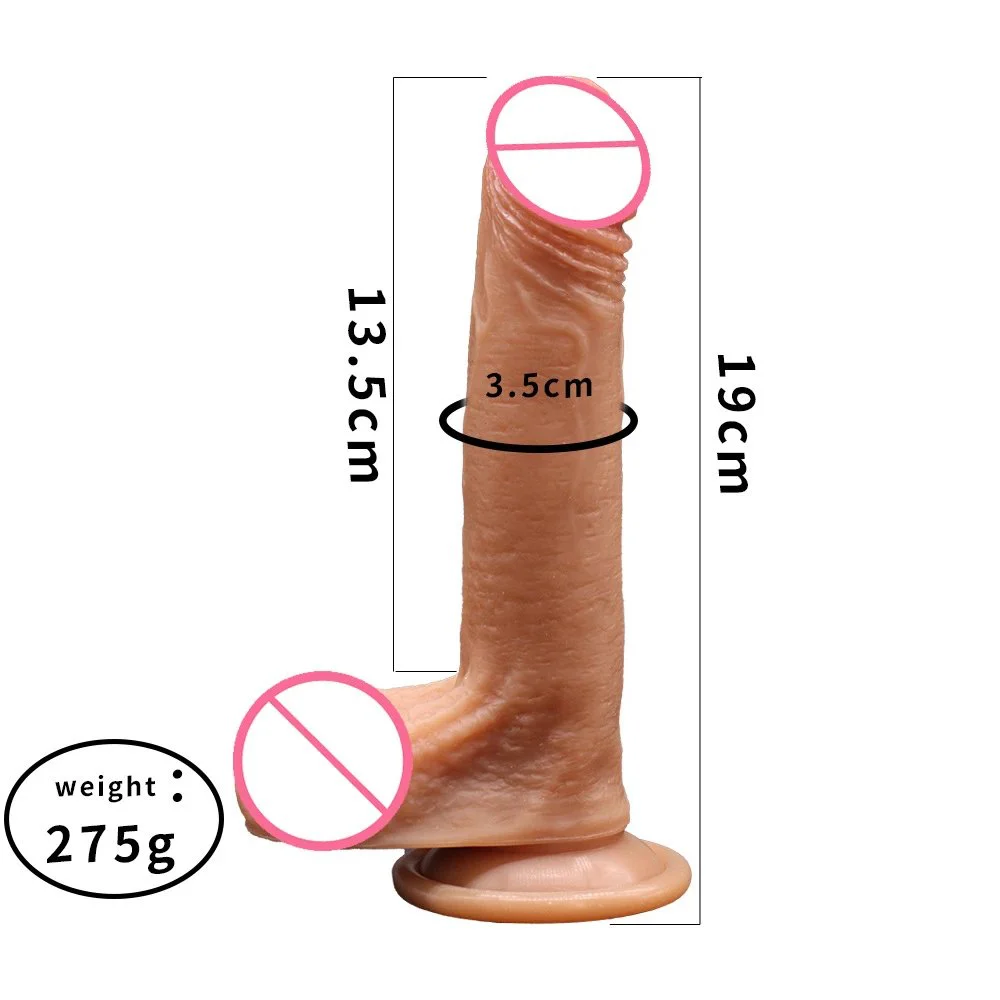 Female Masturbation Toy Liquid Silicone Super Soft Realistic Dildo Penis Adult Women Intimate Pleasure Product