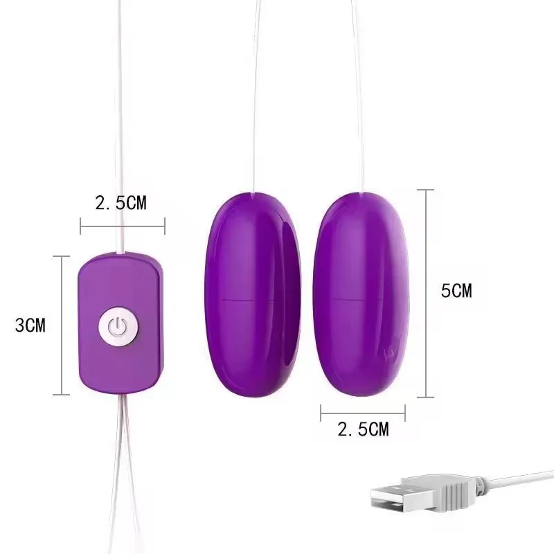Mini USB Rechargeable Tongue Lick Double Jump Eggs Woman Masturbation Massager Sex Toys Clitoral Stimulator Bullet Vibrator