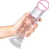 Crystal Clear Soft TPE ABS Silicone Vibrator Dildo for Women Adult Vaginal Massage Sex Toys