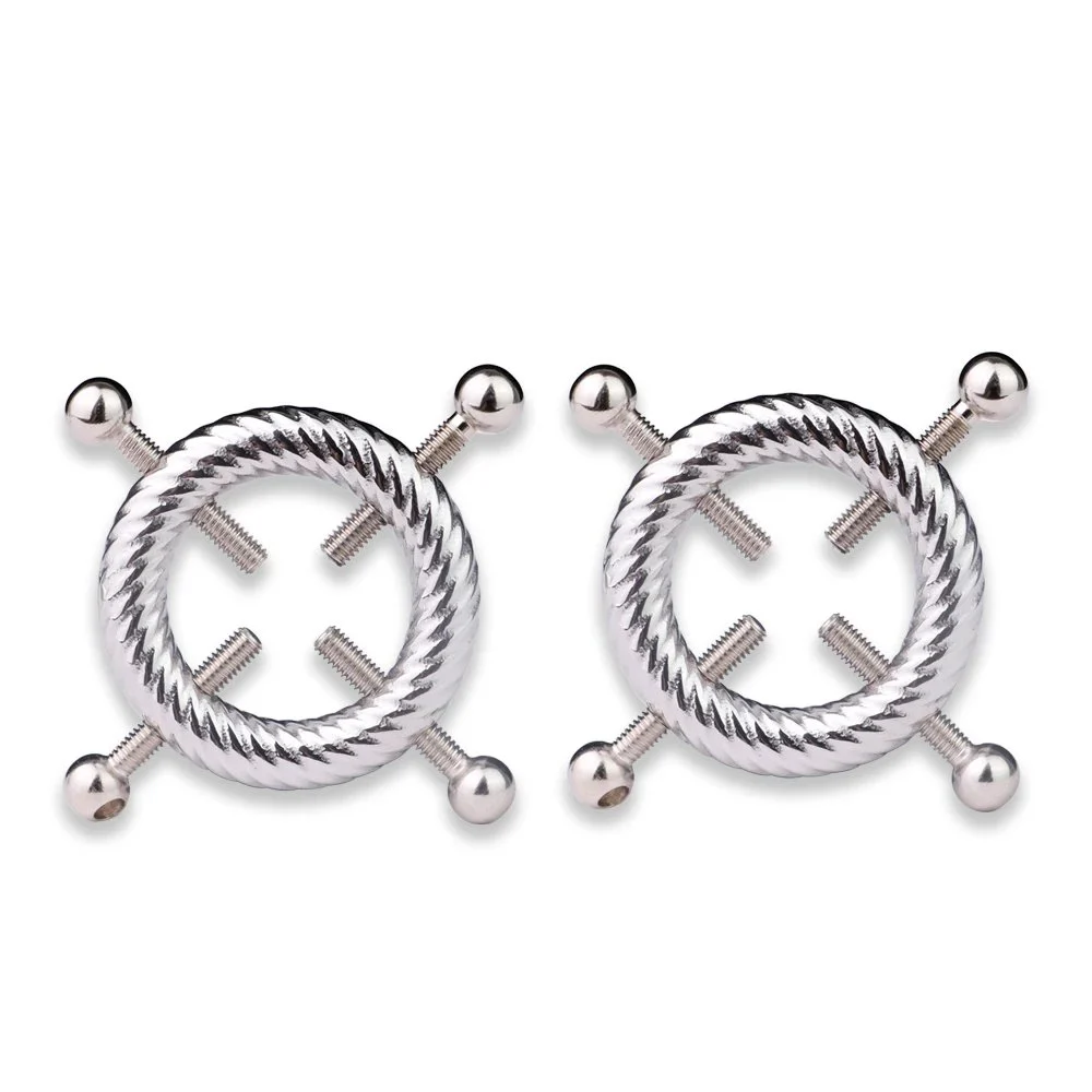 Fashionable Stainless Steel Clip Big Tits Sex Bondage Adult Flirting Toy Silver Sexy Nipple Clip for Women