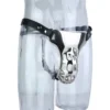 Wearable Male Heavy Metal Briefs Male Chastity Cage Hollow Cock Cages With PU Belt Penis Bondage for Men Cosplay Sex Toys