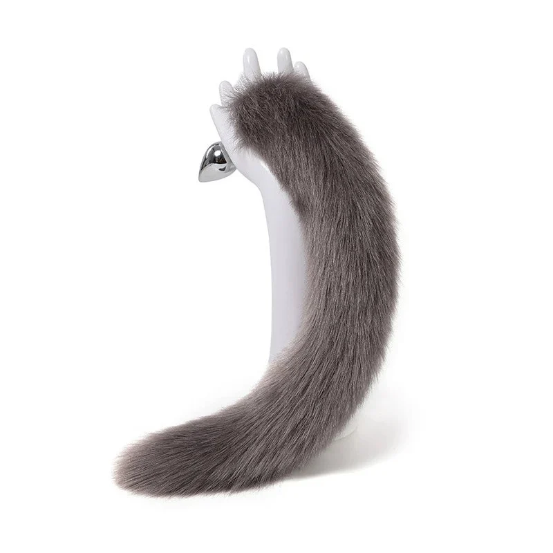 Faux Fur Fox Tail Butt Plug Soft Comfortable Intimate Toy for Women Adult Romantic Flirting Accessories Couple Play Prop