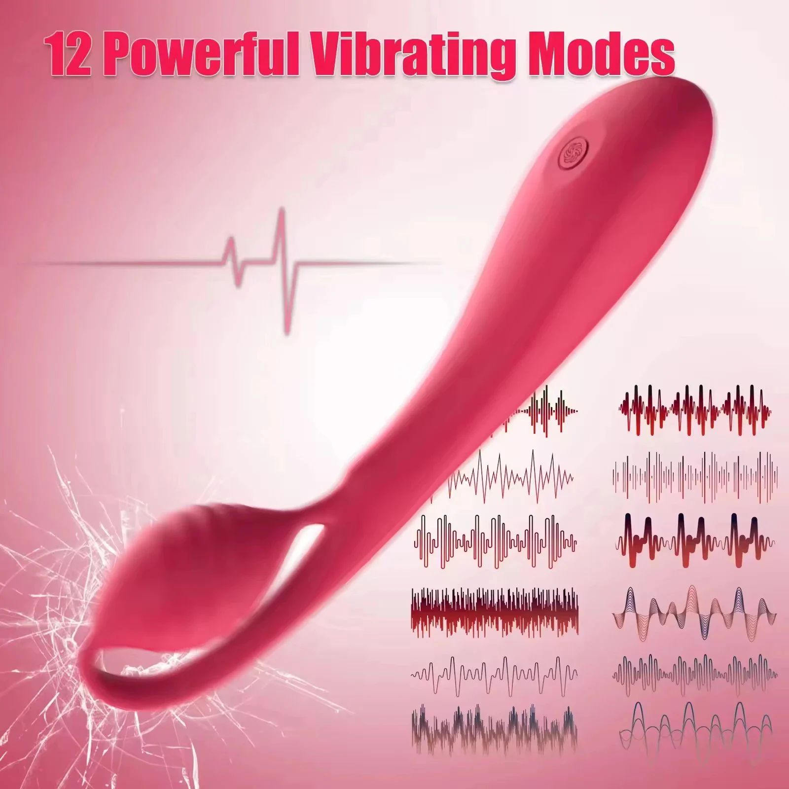 New Design Green G-Spot Clitoris Vibrator 10 Frequency Vibration 100% Waterproof USB Rechargeable Silicone Massager Women Adult
