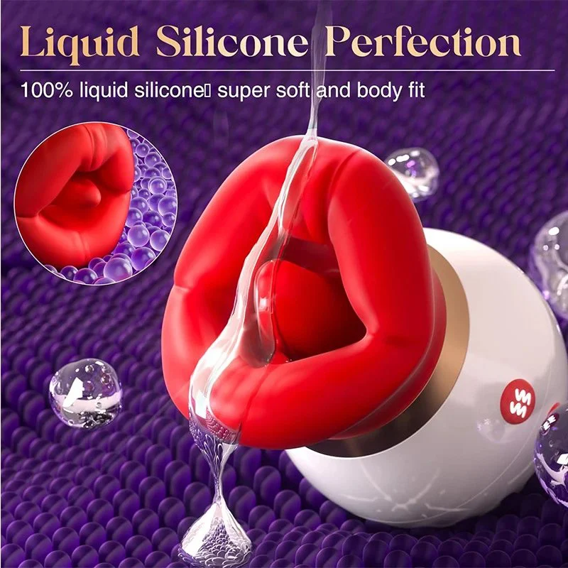 3IN1 Clit Tongue Licking Vibrator Female Sex Toys for Women Mouth Biting Oral Clitoris Stimulator Sucking Nipple Orgasm