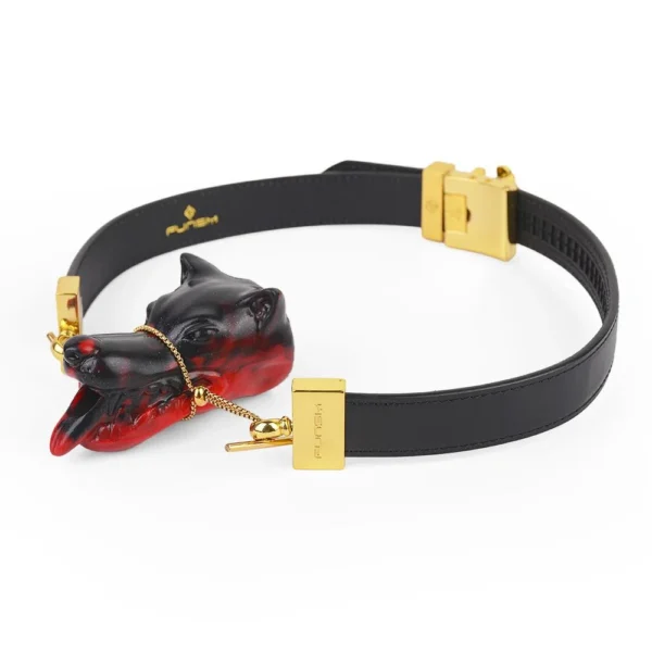 Dog Gag Set Soft Liquid Silicone Gag Fetish Leather Bondage With Bells Game Toys Couple Flirting Sex Toy