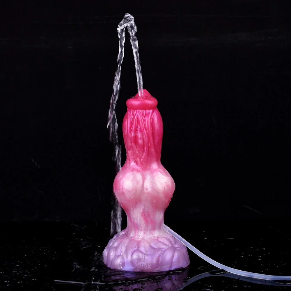 Soft Silicone Squirting Dildo Equipped with Injector and Pump 669g Realistic Dildo Adult Sex Toys