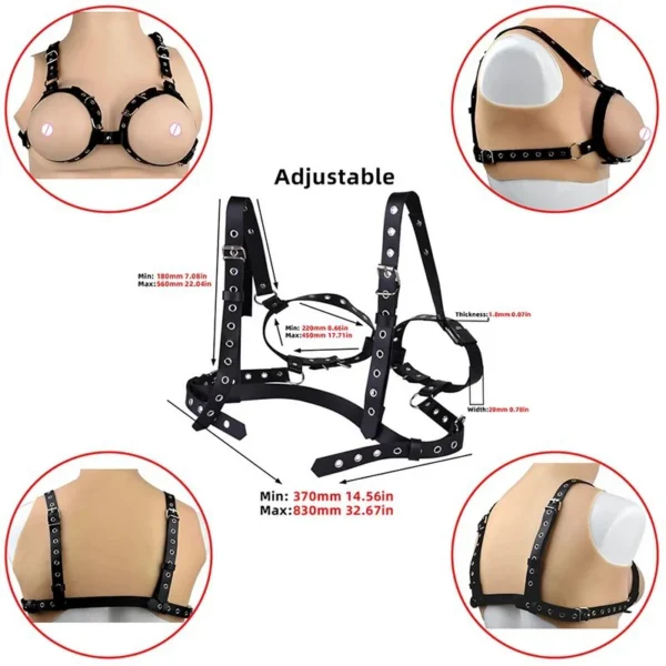 Non Piercing Nipple Clamps Chain Necklace Jewelry Nipple Clamp Non Piercing Nipple Clips Accessories for Adults Couples Sex Toys