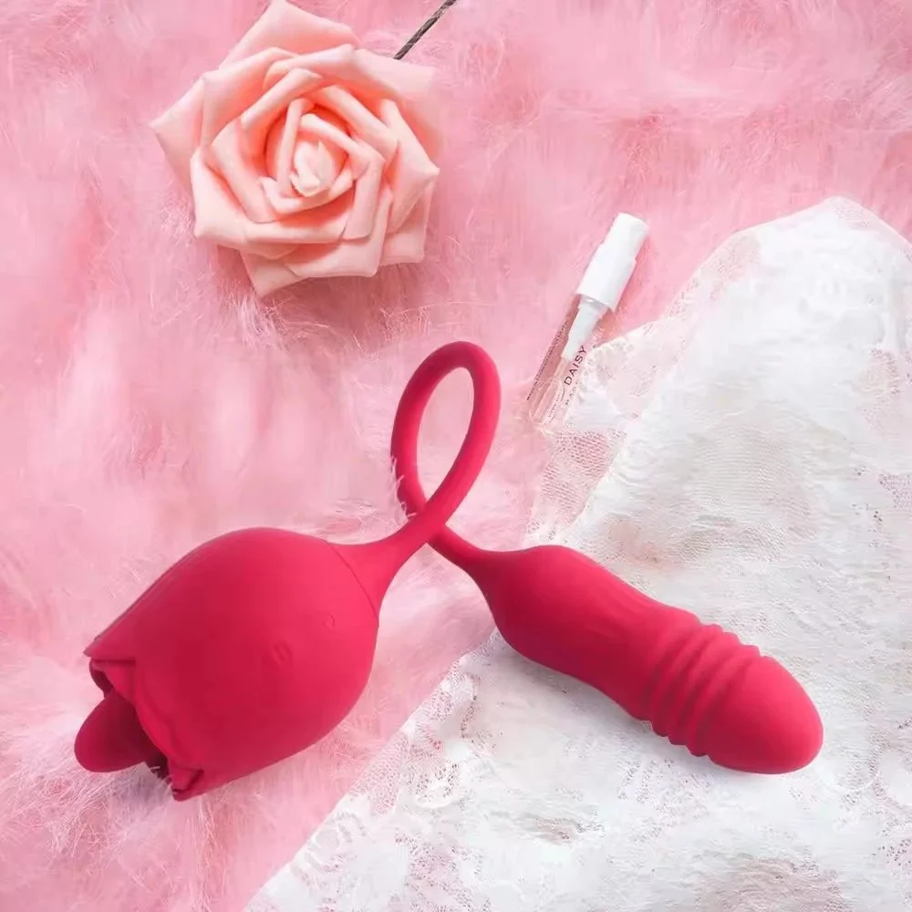 The second generation rose tongue female erotic tongue licking backyard masturbation anal plug adult products