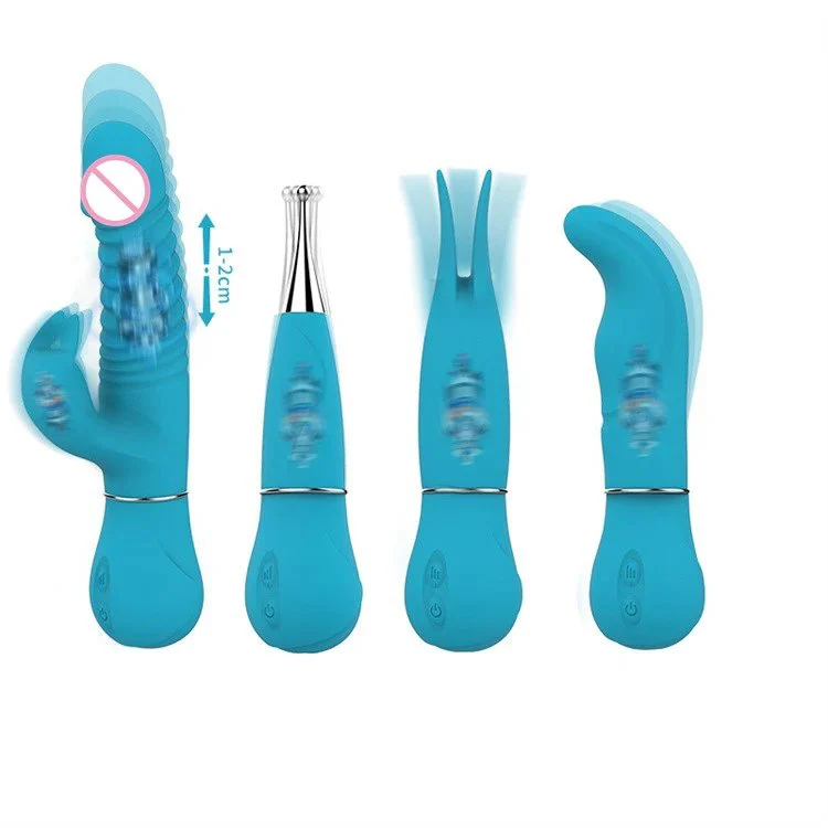 USB Rechargeable Clitoral Stimulator AV Vibrator Set 4 in 1 G Spot Massager Vibrator Sex Toys for Women