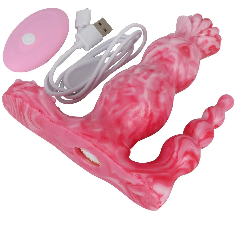 Dildos for Women Double Head Small Beads Sex Toy Vagina Stimulation Clitoris Massage Wand Remote Control Vibrators for Women