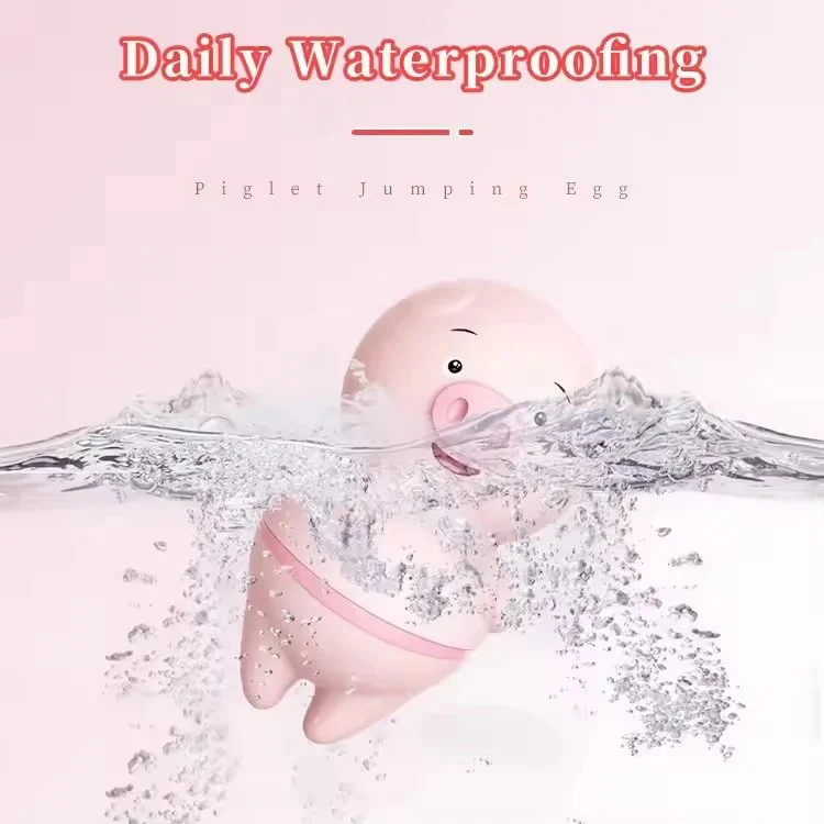Mini Pink Pig Wireless USB Charging Clitoris Vibrator 6 Frequency Tongue Lick Vibrator