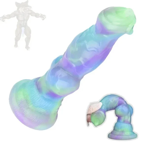 Butt Plugs Werewolf Dildos Animal Dildo for Beginners Women and Men Gay Lesbian alien Cock Hands-free Beast Dildos Big Knot