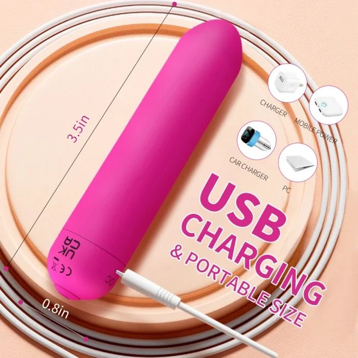 USB Rechargeable Mini Bullet Sex Toys for Adult Women Long Distance Controlled 10-Speed VibratingFrequency