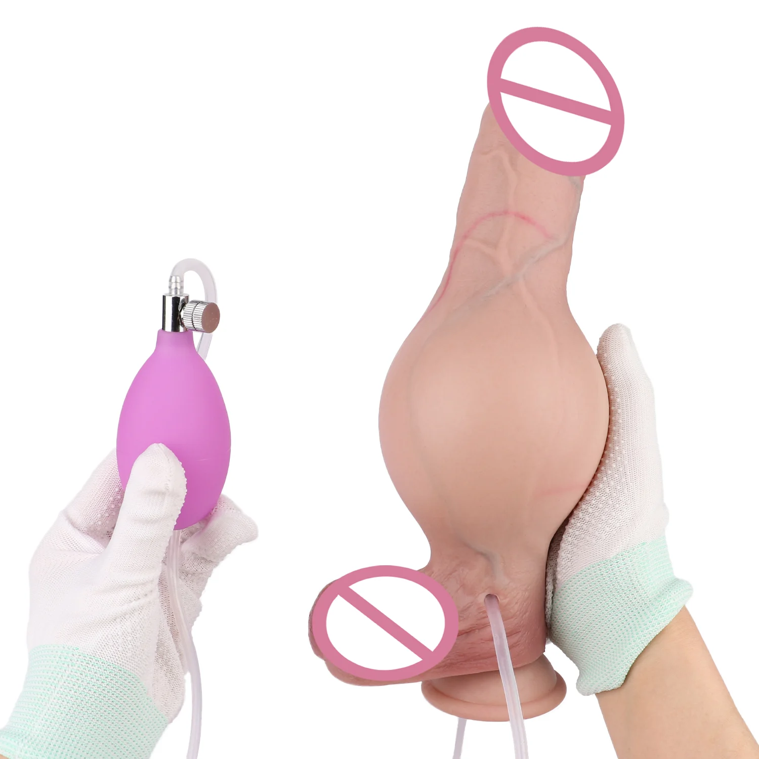 Realistic Squirting Inflatable SEX TOY Silicone Ejaculating Dildo Adult Sex Toys With Simulated Skin Color Soft Feeling