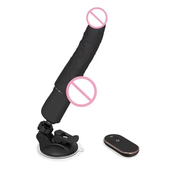New Arrival Female Vibrator Dildo 9 Frequency 1 Heating Mode Swing Vibration Suction Cup Dildo