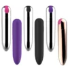 USB Rechargeable 10-Speed Vibrating Bullet Vibrator for Women with Clitoral & G-Spot Stimulation