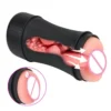 Adult Products Men Appliances Real Feel Touch Mini Manual Aircraft Cup Vibrator Masturbation Cup for Men