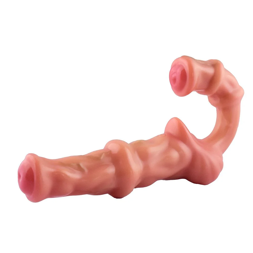 Double-head Vibrator Vaginal Massage Clitoral Stimulation Vibration Horse Penis Silicone Female Masturbator Sex Toys