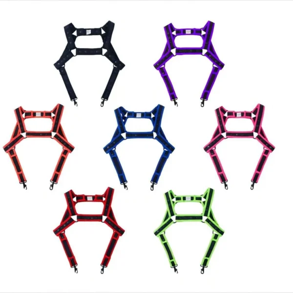 Men's Body Chest Harness Adjustable Elastic Waistband Sexy Underwear Halter Belt Bondage Sexy Harness for Men